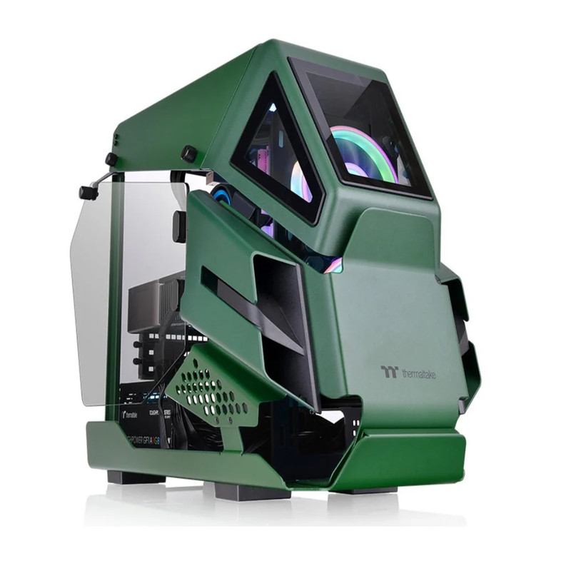 Thermaltake AH T200 Micro Chassis - Racing Green - صندوق